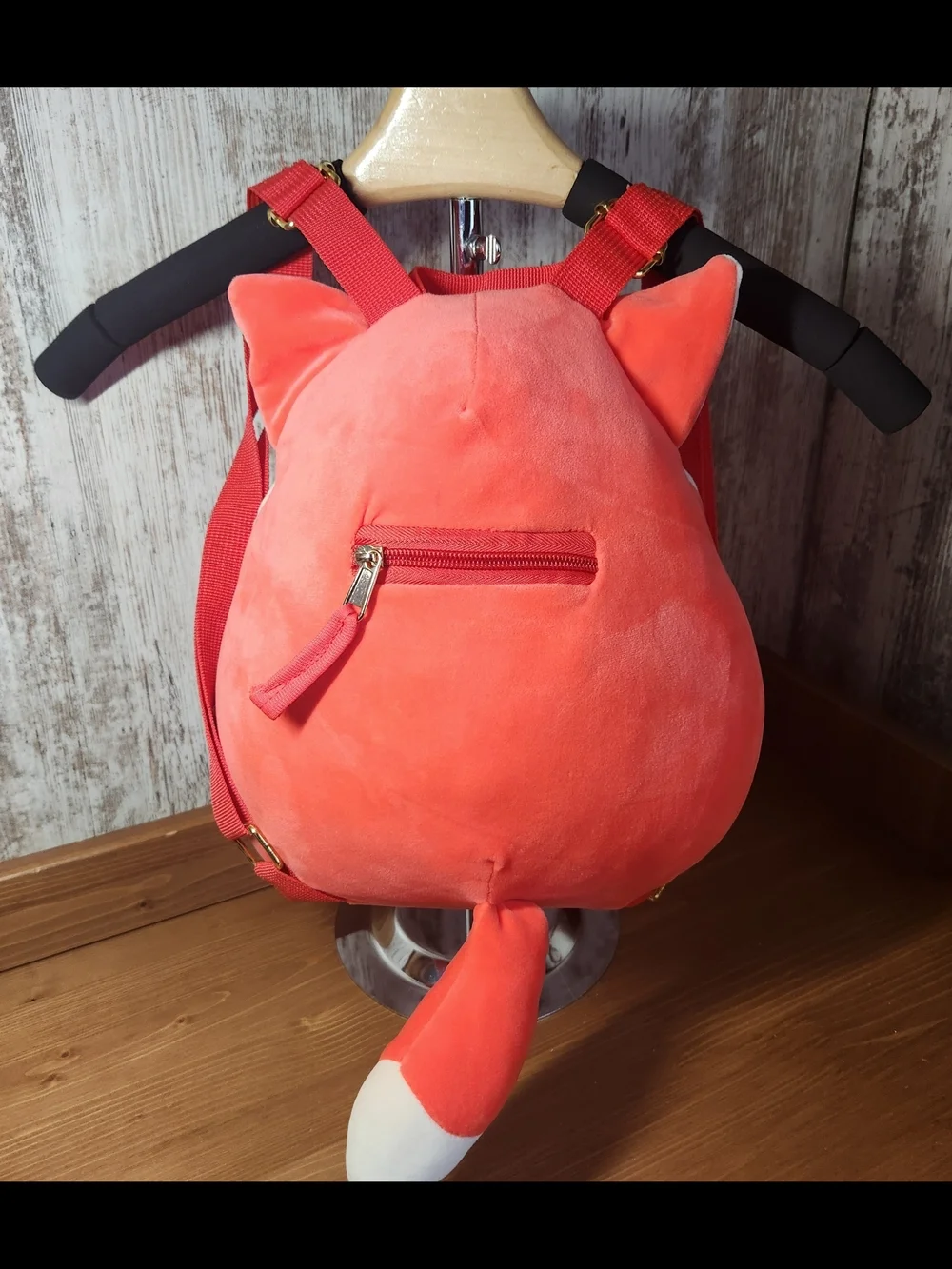 Like New Squishmallows Fifi The Fox Plush Backpack Mini Pocket Clean Soft Cute